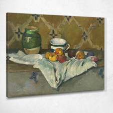 Natura Morta Con Vasetto Coppa E Mele Paul Cézanne, pcz97 quadro stampato su te