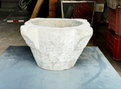 Antico mortaio pietra marmo - mortaio,