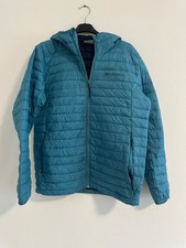Giacca Columbia imbottita con cappuccio – Taglia M, colore teal