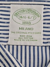 Camicia a righe uomo cotone Brooks Brothers Milano taglia 16/41