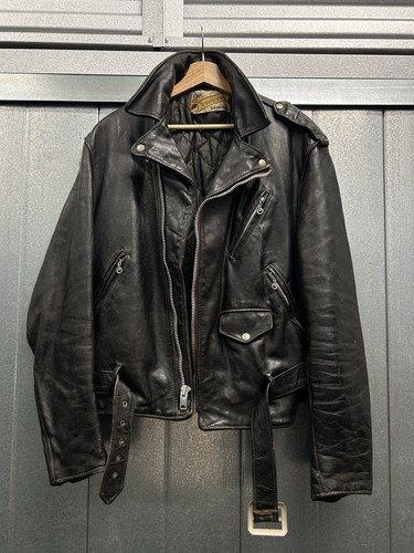 Giacca pelle nera schott bros - giacca,