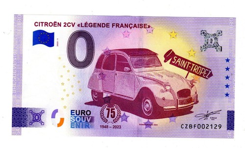 Banconota euro citroen 2cv - 0,