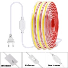 COB Striscia LED Adesiva 220V 240LED/m Impermeabile IP67 Strisce Interno Esterno