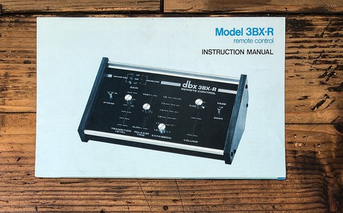 Telecomando dbx modello 3bx - dbx, 3bx-r