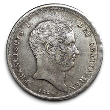 Napoli Due Sicilie bellissima piastra 120 grana1825 Francesco I Borbone