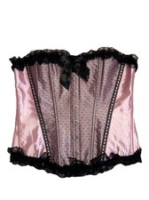 Corsetto bustier 2XL rosa raso