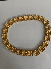 Collana FENDI 17” maglia intrecciata cesto tono oro usata in ottime condizioni