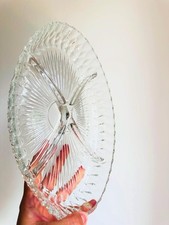 Vassoio Da Portata In Vetro Decorato 4 Scomparti
