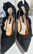 MARINA RINALDI-ELEGANTI SCARPE DA DONNA-PELLE-SCAMOSCIATA-TACCO COMODO-EU 39