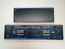 KIT PORTATARGA AUTO ANT. + POST.IN METALLO PER TARGHE ITALIANE DAL 1985 al 1994 