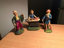 3 Statuine  Presepe in pasta