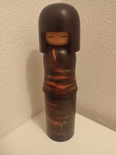 Bambola vintage circa 28 cm 11' 0,5 kg Aoki Ryoka Ryouka in legno Sosaku Kokeshi