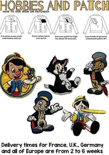 Patch pinocchio jiminy cricket - patch,