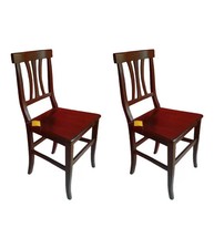 SET 2 Sedia cucina seduta legno stile classico arte povera struttura in massello