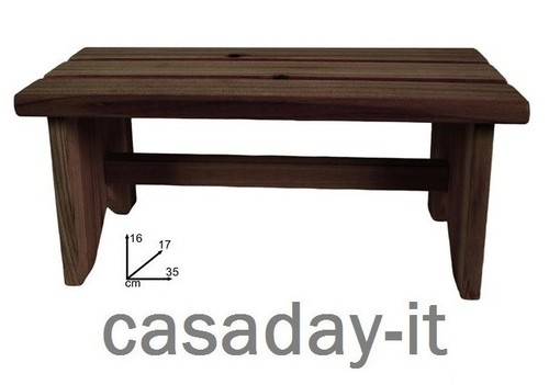 Poggiapiedi sgabello legno - poggiapiedi,