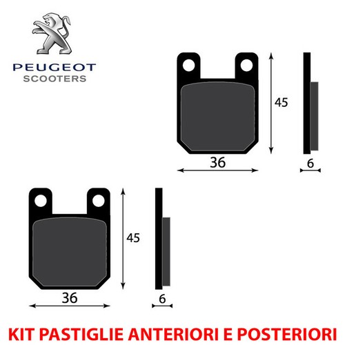 Kit pastiglie freno anteriori - kit,