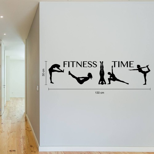 Wall sticker fitness adesivo - wall,