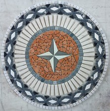 Rosone mosaico anticato - mosaico,