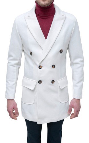 Cappotto uomo class bianco - uomo,