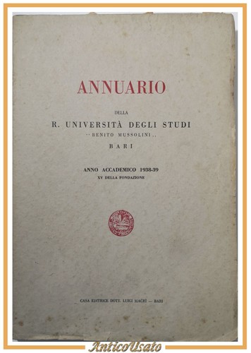 Annuario della università - annuario,