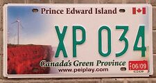 TARGA Originale CANADA auto PRINCE EDWARD ISLAND Green Province Pale Eoliche USA