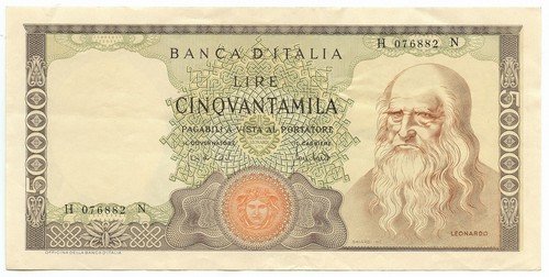 50000 lire banca italia - 50000,