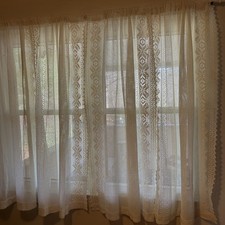 Tende vintage pizzo bianco 4