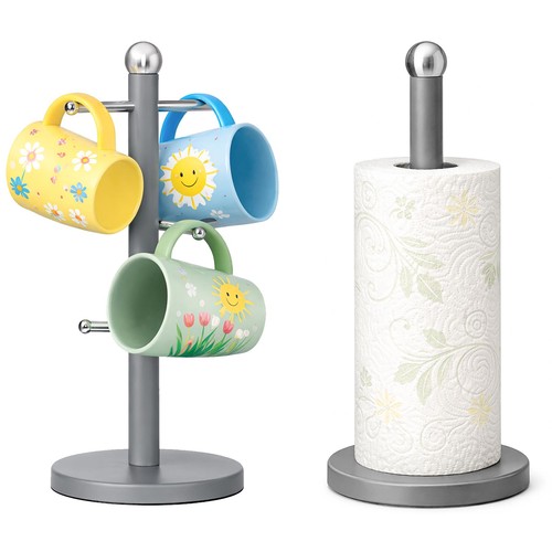 Set porta rotolo - set, grigio