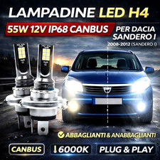 COPPIA LAMPADINE H4 LED 110W