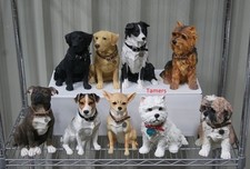 Large Sitting Dog Statue - Chihuahua, Westie, Collie, Staffy, Labrador, Shih Tzu