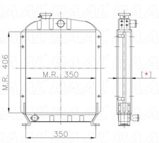 RADIATORE TRATTORE PER FIAT 35