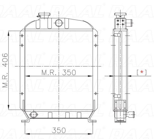 Radiatore trattore per fiat - radiatore,