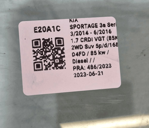 Scendente porta ant kia - sx.,