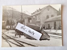 Fotografia Stazione S.F.D. di Cortina d'Ampezzo Carro Spartineve 29 Dic. 1961