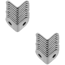  Confezione 2 Staffe Angolari per Mobili L Per Ripiani Mensola Angolare Cucina