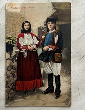CARTOLINA DI NUORO ,COSTUMI SARDI - NUORO  FP VIAGGIATA