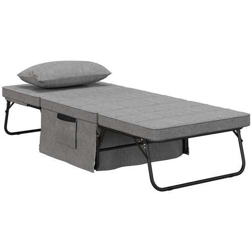 Homcom pouf letto - pouf, pieghevole