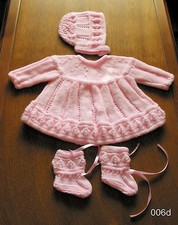 SET ABITO BIMBO ROSA KINTTED A