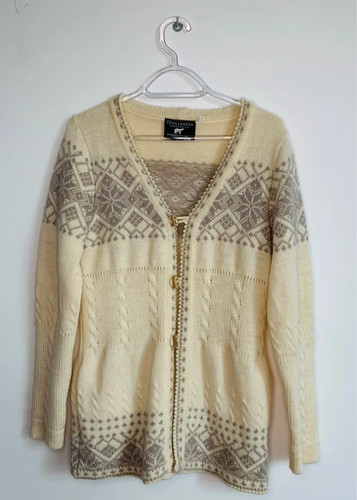 Cardigan lana greca donna