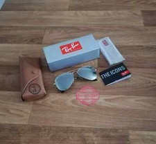Ray-Ban Aviator Mirror RB3025 58 14 135 Occhiali da Sole - Argento