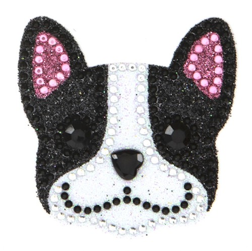 Adesivi strass cane toro - strass,