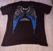 maglietta t-shirt con ali angelo L