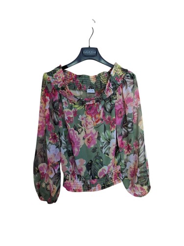 Maglia verde fucsia - fucsia, poliestere
