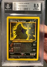 Pokémon Shining Tyranitar 2002 ITA 🇮🇹 Neo Destiny BGS 8.5 Strong