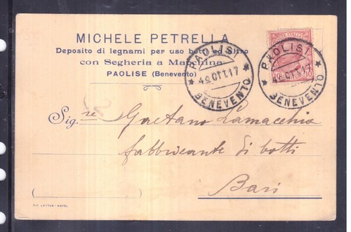 Cartolina commerciale paolise - cartolina,