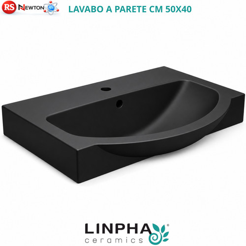 Lavabo parete sospeso - a, nero