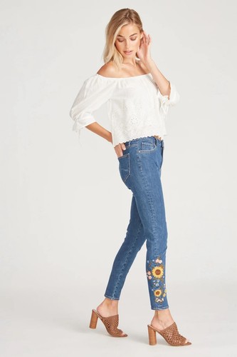 Jeans vita alta driftwood - jeans,