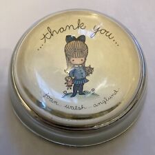 Fermacarte vintage in vetro