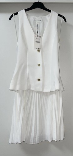 Zara mini abito bianco - bianco, ecrÙ