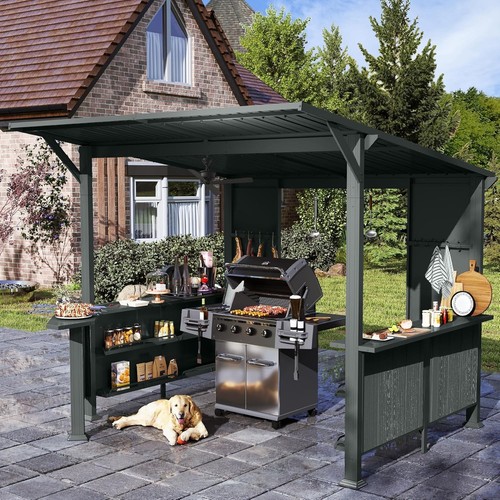 9x10 hardtop grill gazebo - 9x10,
